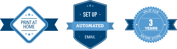 Print At Home - Set Up Automated Email - Valid For 3 Years