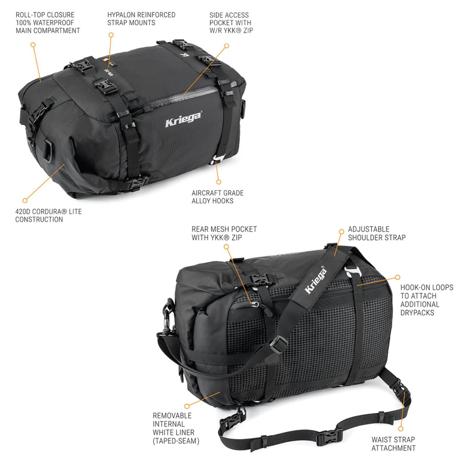 kriega 30l tail bag