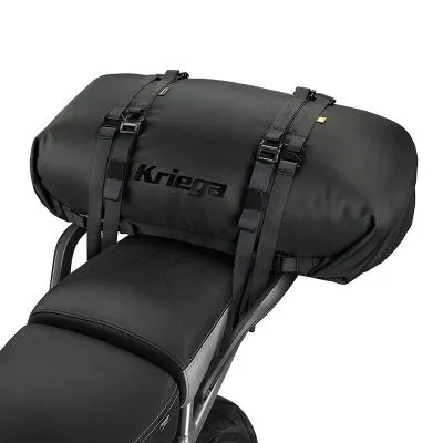 Kriega Rollpack 40 - Black - Waterproof Motorcycle Dry Bag