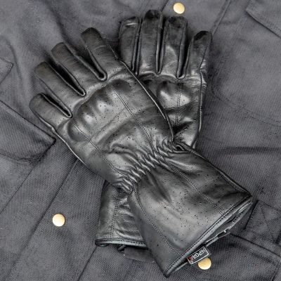 Black Pup Moto The Classic DL Gloves - Gen 2 - Black