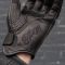 Black Pup Moto Thumpa Gen 2 Perforated Black Leather Short Cuff Summer Motorcycle Gloves