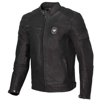 Merlin Alton II D3O Leather Motorcycle Riding Jacket - Black - AA Certified