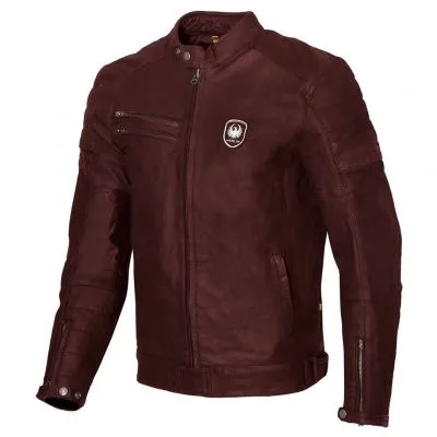 Merlin Alton II D3O Leather Motorcycle Riding Jacket - Oxblood - AA Certified