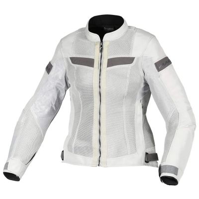 Macna Velotura Women's Mesh Summer Motorcycle Jacket Light Grey