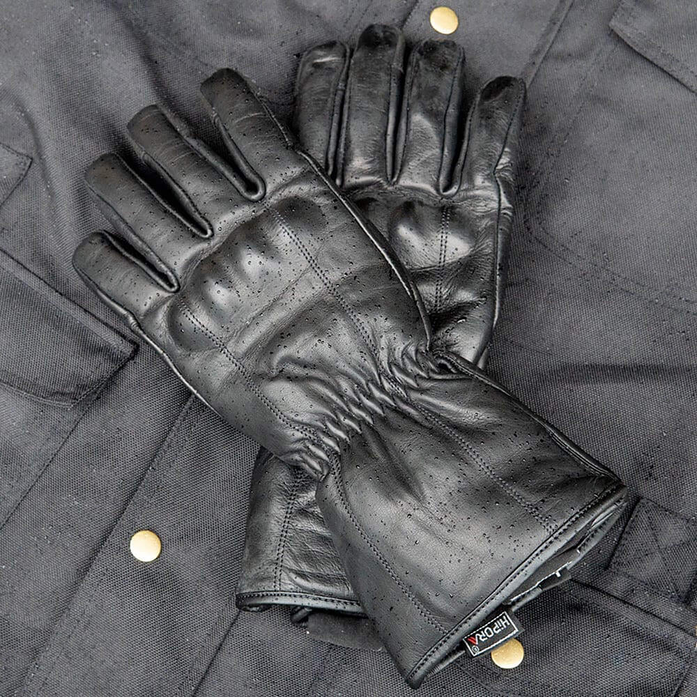 Black Pup Moto The Classic DL Gauntlet Motorcycle Gloves