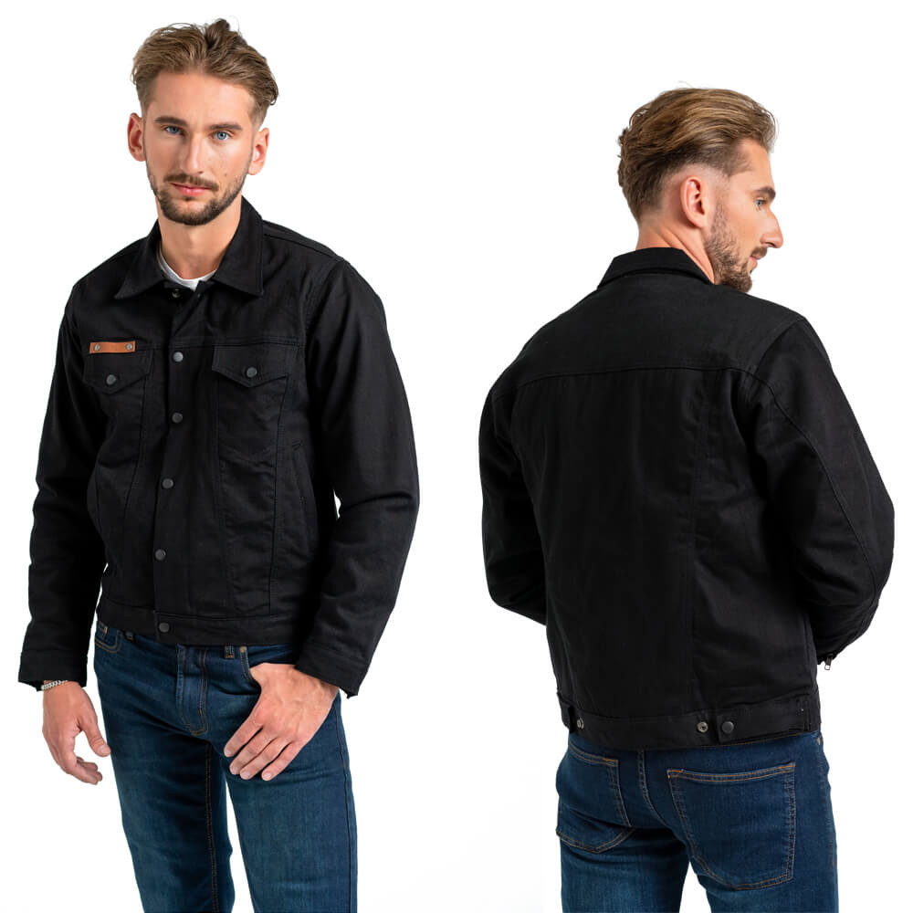 Resurgence AAA Rated Black Denim Motorcycle Jacket